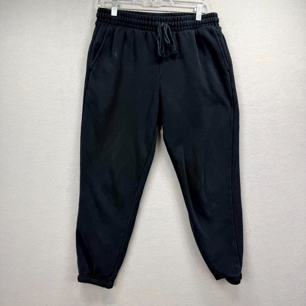 Fabletics Jogger Pants Womens Medium Fits 30x24* Black Athletic Workout Training
